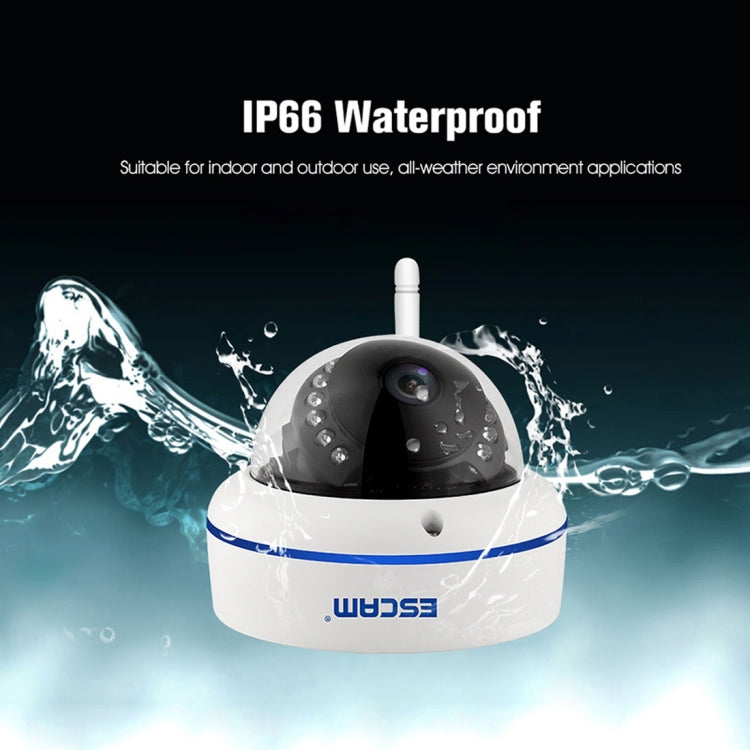 ESCAM Speed QD800WIFI ONVIF HD 1080P 2.0MP P2P Private Cloud IP66 Waterproof Security WiFi IP Camera, Support Motion Detection / Night Vision, IR Distance: 10m, Speed QD800WIFI, QD800WiFi ESCAM Speed QD800WIFI ONVIF HD 1080P 2.0MP P2P Private Cloud IP66 Waterproof Security WiFi IP Camera, Support Motion Detection / Night Vision, IR Distance: 10m, Speed QD800WIFI, QD800WiFi